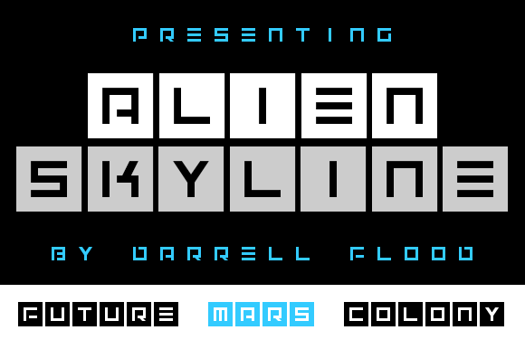 Alien Skyline: A Futuristic Display Font for Campaigns