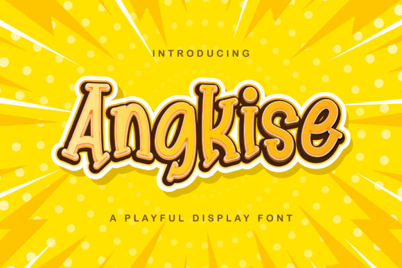 Angkise: A Playful Display Font for Modern Branding