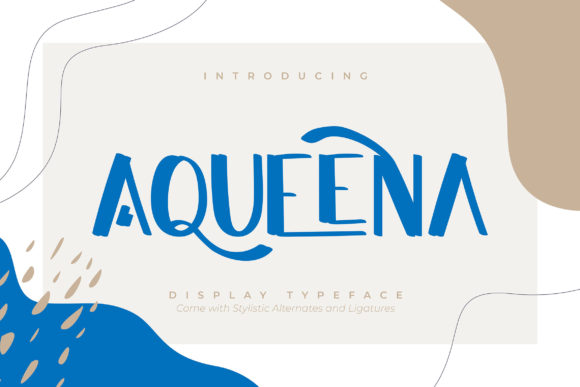 Aqueena: A Trendy Display Font for Modern Web Design