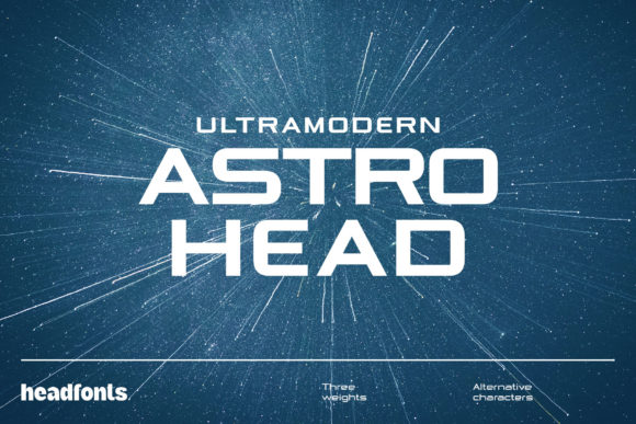Astrohead: A Modern Display Font for Editorial Design
