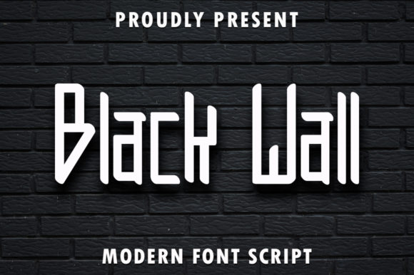 Black Wall: A Quirky Display Font for Crafters