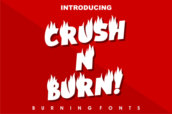 Crush N Burn: A Bold Display Font for Editorial Impact