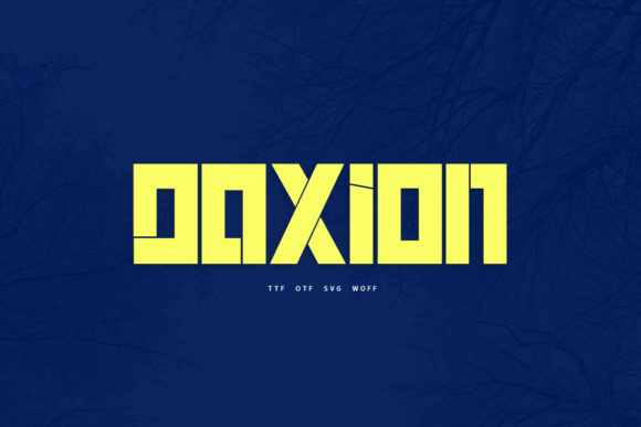 Daxion: A Modern Display Font for Bold Branding