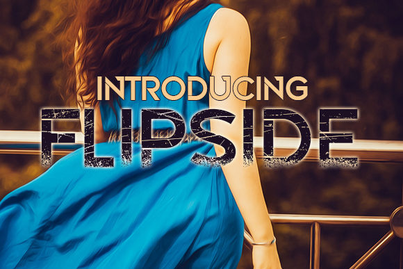 Flipside: A Stylish Eroded Display Font for Web
