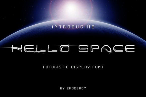 Hello Space: A Futuristic Display Font for Editorial Design