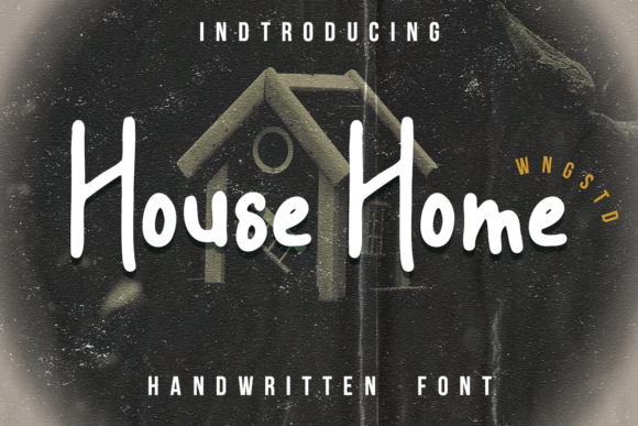 House Home: A Friendly Display Font for Editors