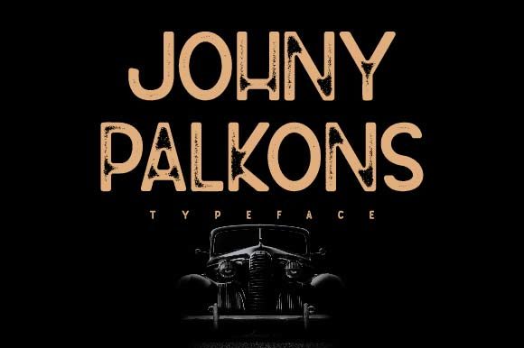 Johny Palkons: A Vintage Display Font for Web Design