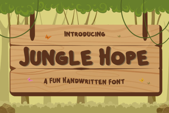 Jungle Hope: A Whimsical Display Font for Web Design
