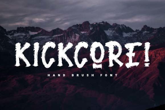 Kickcore: A Spooky Display Font for Bold Branding