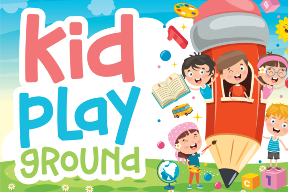 Kid Play Ground: A Charming Display Font for Small Business