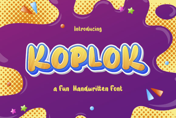 Koplok: A Playful Display Font for Editorial Design