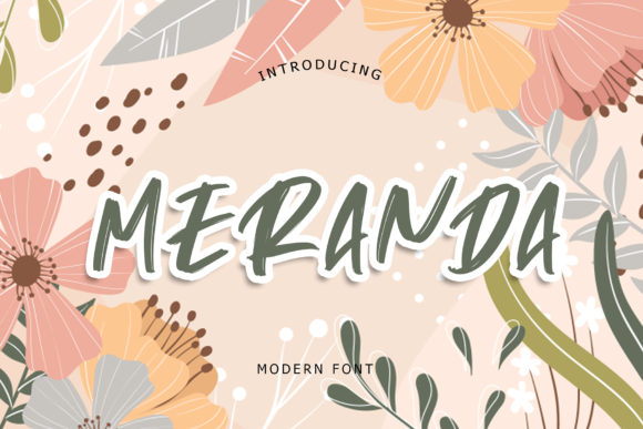 Meranda: A Modern Display Font for Editorial Design