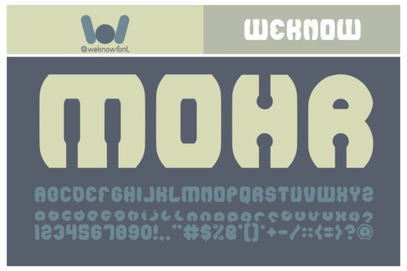 Mohr: A Bold Display Font for Brand Identity