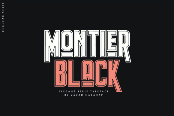 Montier Black: A Bold Display Font for Crafters