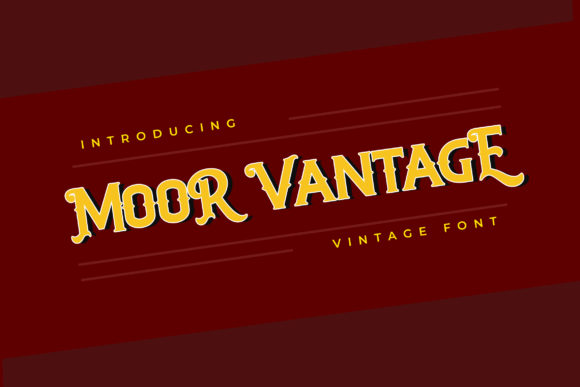 Moor Vantage: A Bold Display Font for Crafters