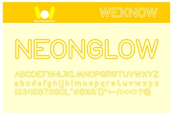 Neon Glow: A Vibrant Display Font for Web Design