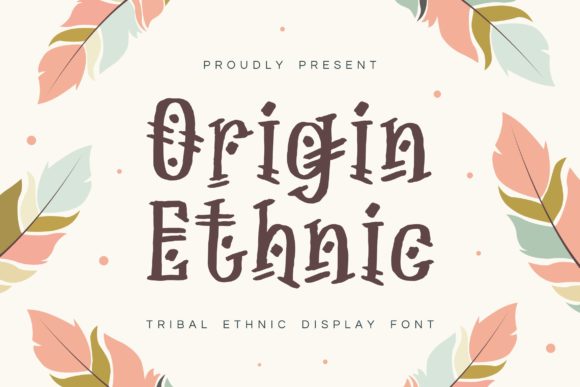 Origin Ethnic: A Unique Display Font for Web Design