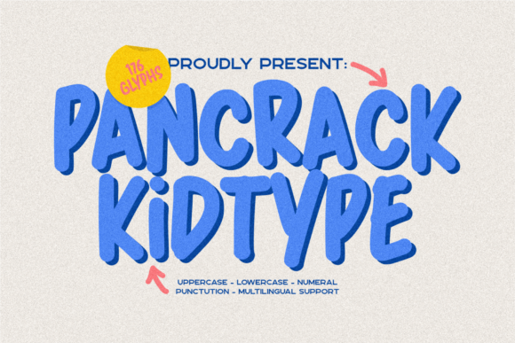 Pancrack Kidtype: A Playful Display Font for Campaigns