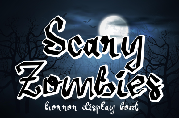 Scary Zombies: A Spooky Display Font for Branding