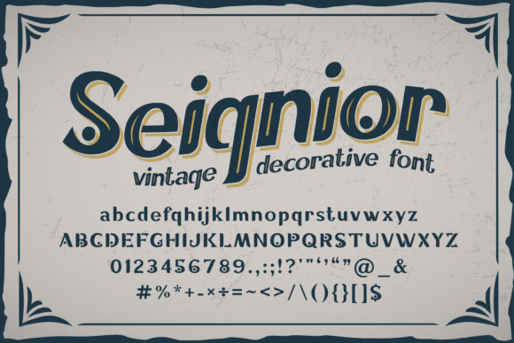 Seignior: A Bold Display Font for Campaigns