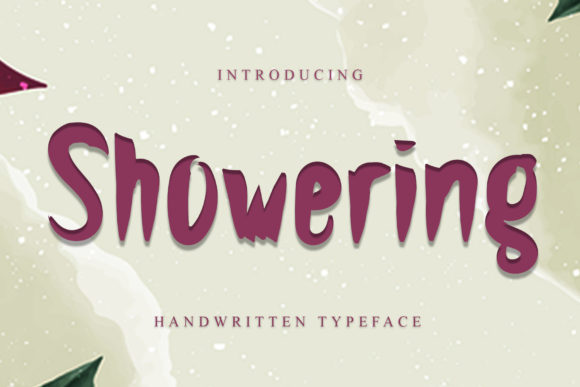 Showering: A Bold Display Font for Modern Marketers