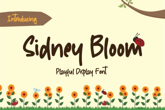 Sidney Bloom: A Playful Display Font for Marketers