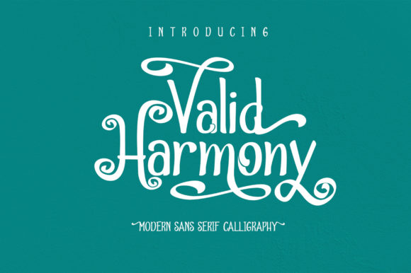 Valid Harmony: A Modern Display Font for Campaigns